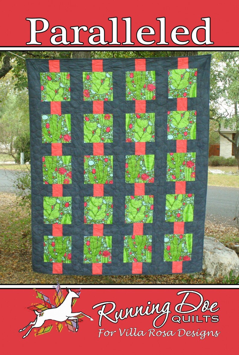 Paralleled - by Running Doe Quilts for Villa Rosa Designs 62x77 PATTERN ...