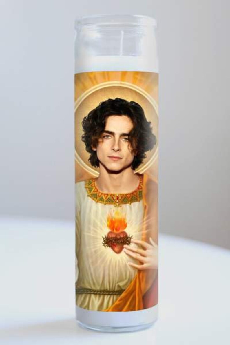 Timothee Chalamet Prayer Candle Etsy