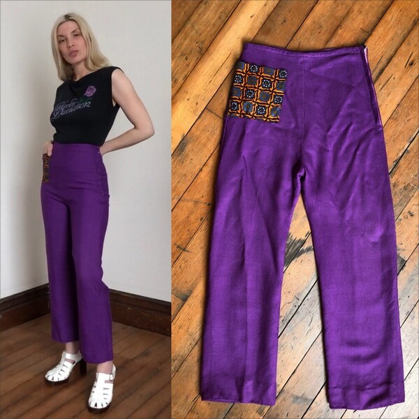 Vintage 2000’s purple striped pants