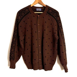 vintage 1960s Pendleton cardigan sweater