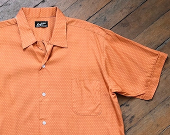 NOS vintage 1960s orange shirt