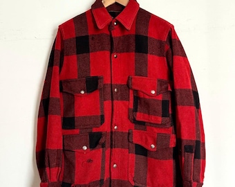 Vintage 1950s 1960s Bemidji Woolen Mills Shadow Gradient Plaid