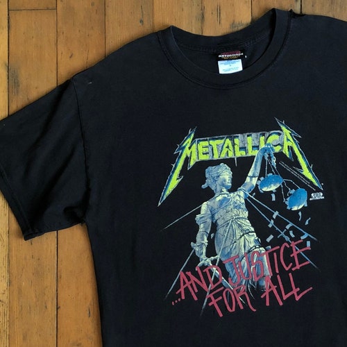 Metallica Justice for All White T-shirt - Etsy