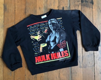 vintage 1990s WWF HULK Hogan sweatshirt {kids}