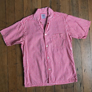 vintage 1950s button up short sleeve shirt
