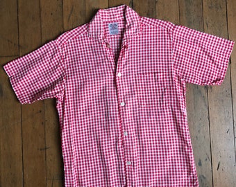 vintage 1950s button up short sleeve shirt