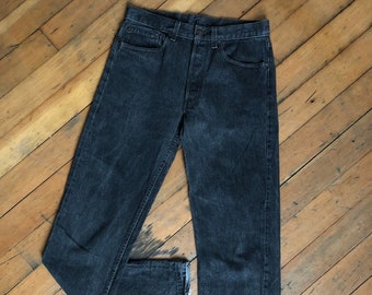 black vintage 501s Levis jeans W 31 made in USA