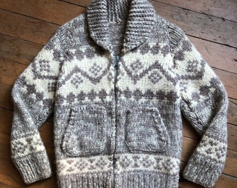 vintage 1970s Cowichan sweater