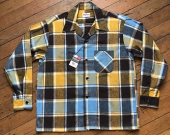 NOS vintage 1950s flannel shirt