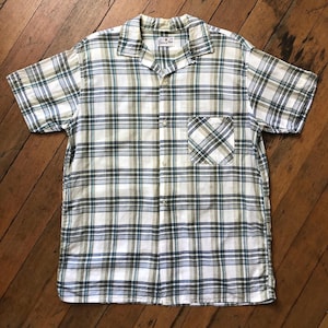 vintage 1950s button up short sleeve shirt