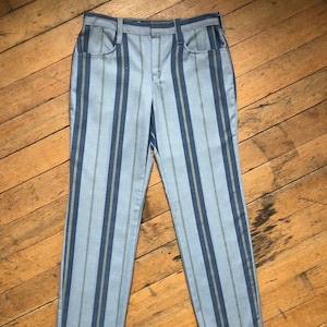 SALE // vintage 1960s blue striped pants