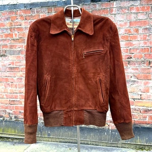 vintage 1940s suede jacket
