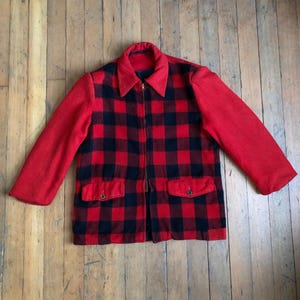 vintage 1940s two tone wool jacket