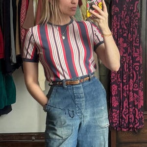 vintage 1950s striped t-shirt