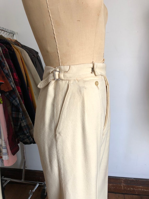 vintage 1920s 30s wool trousers pants W 29 - image 8