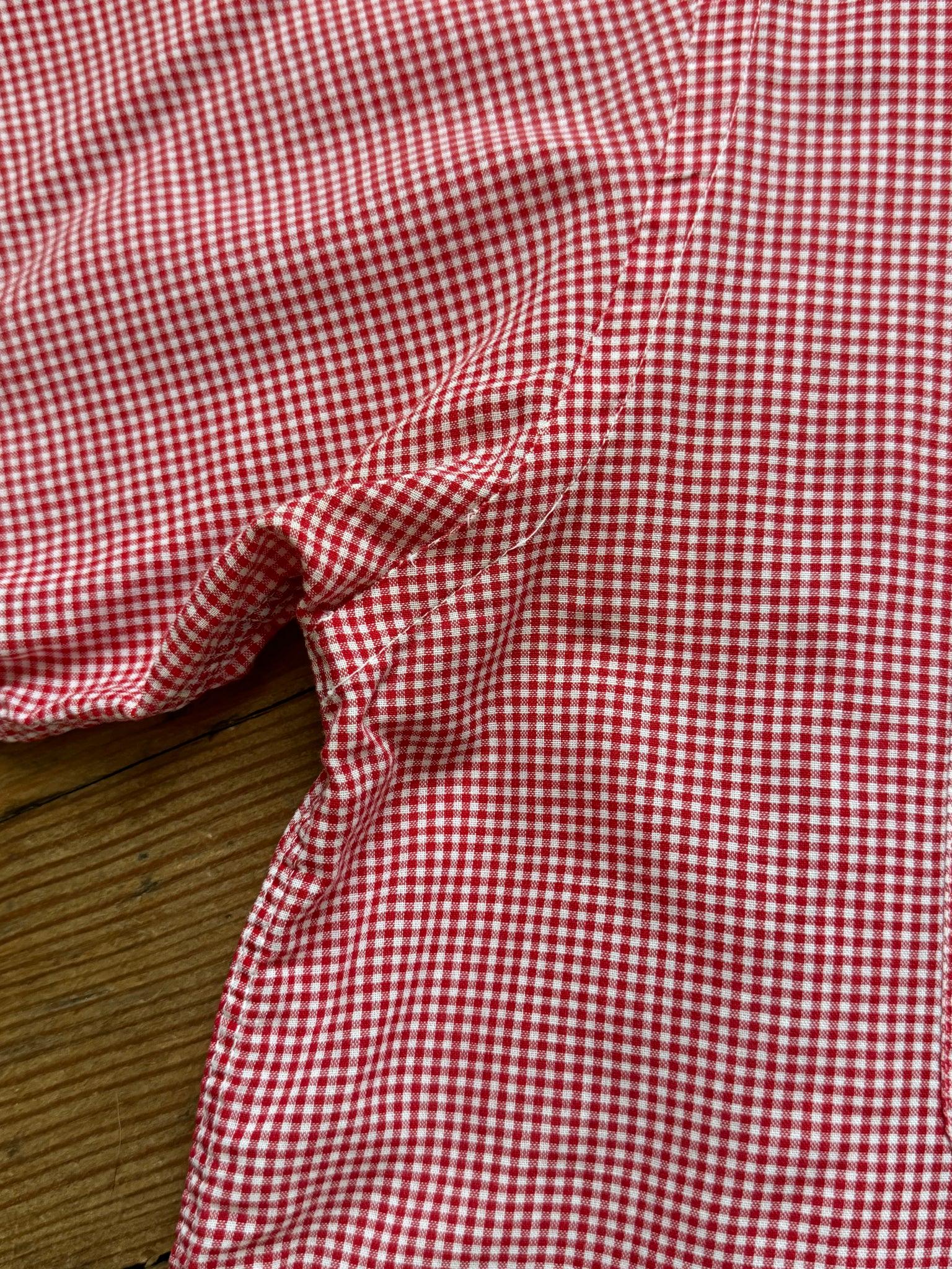 20%オフセール // ヴィンテージ 1950年代 60年代 赤ギンガムチェック 