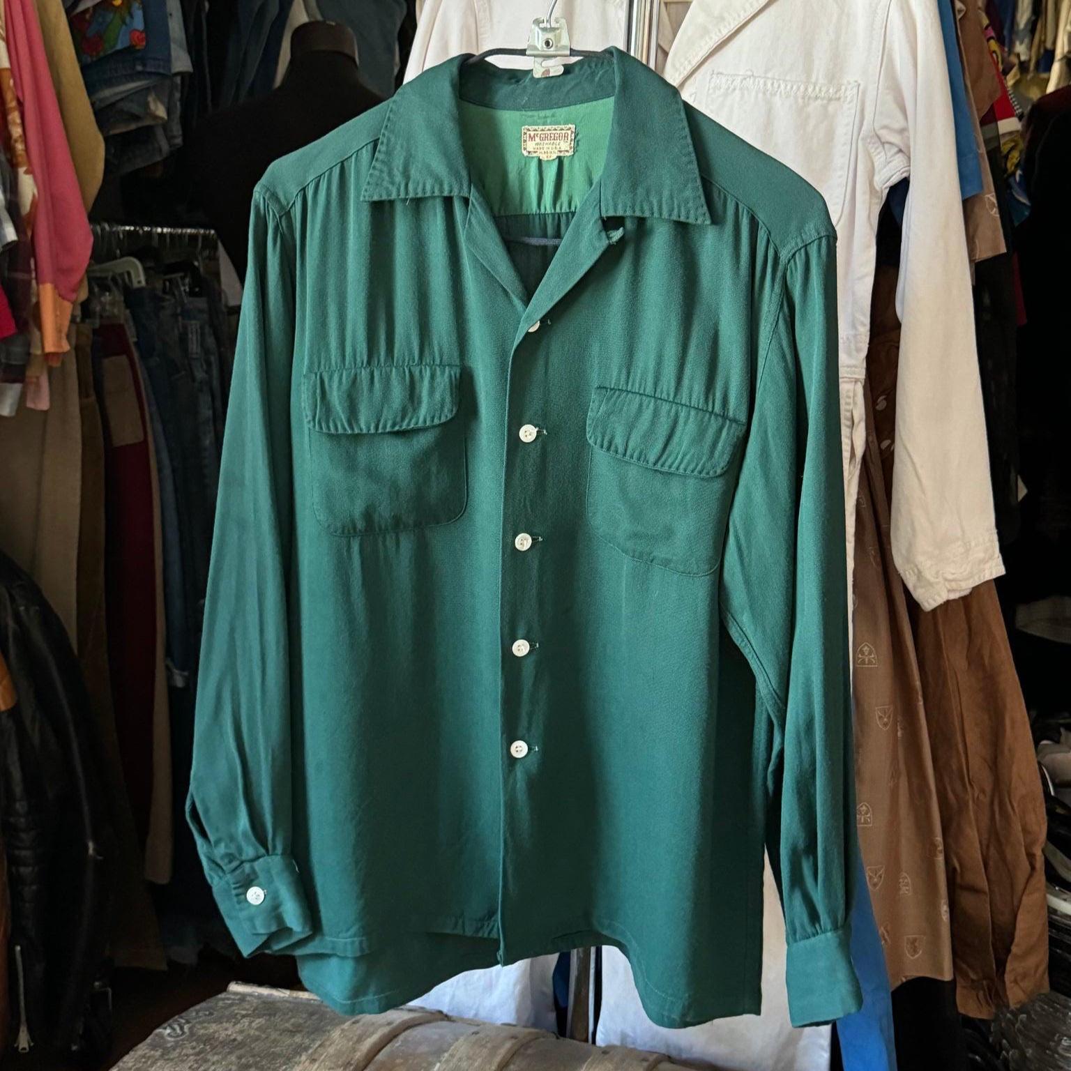 トップス RESISTED YARN DYED WOOL GABARDINE SHIRT WOOL GABARDINE