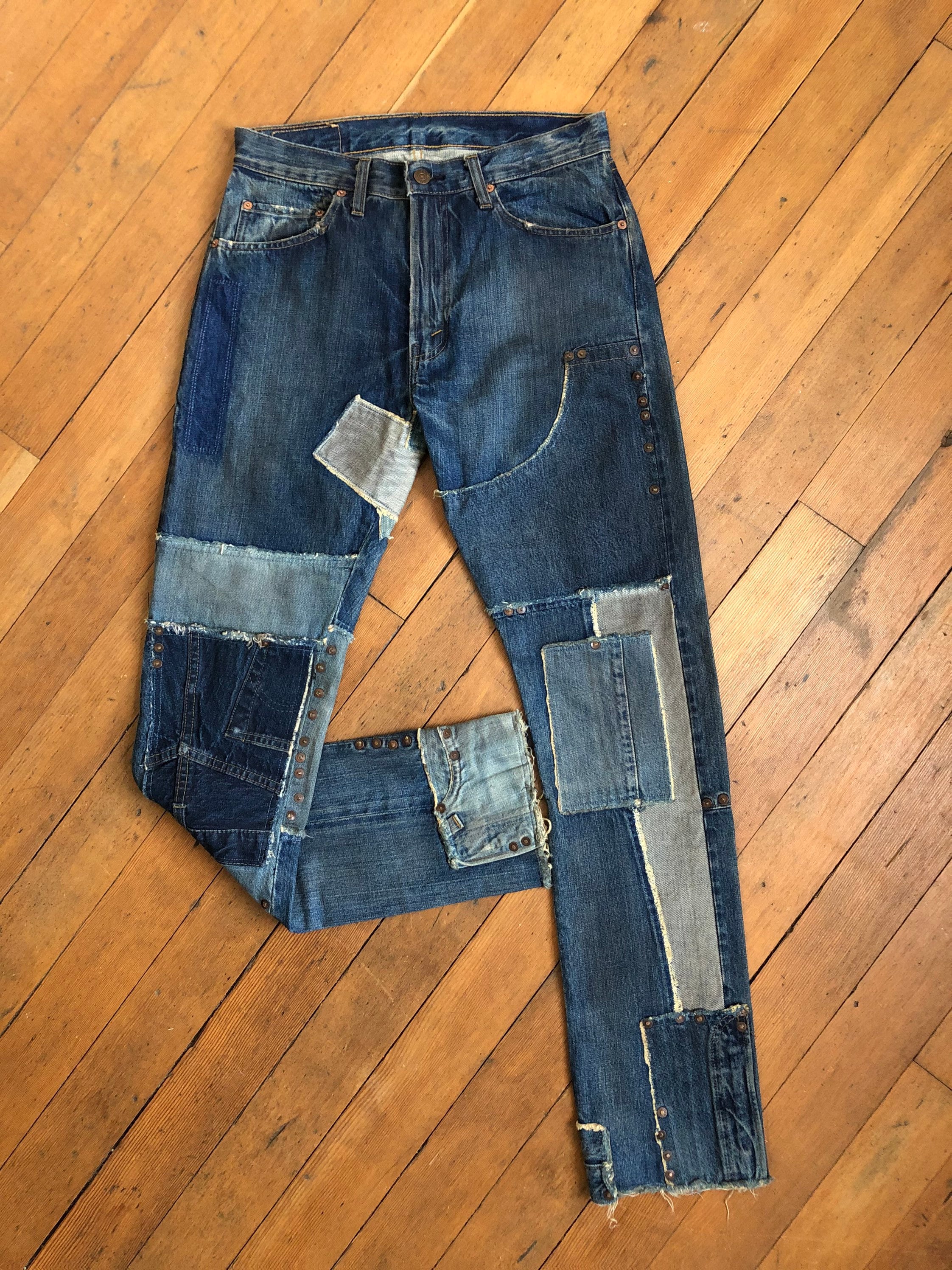 Levi's Patchwork Jeans in Blue for Men