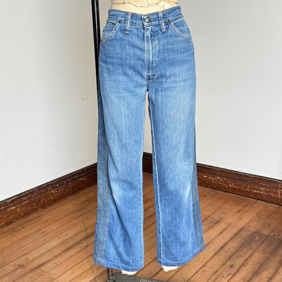 20% OFF SALE // Vintage 1960s 70s Altered Wrangler Denim Jeans 31 