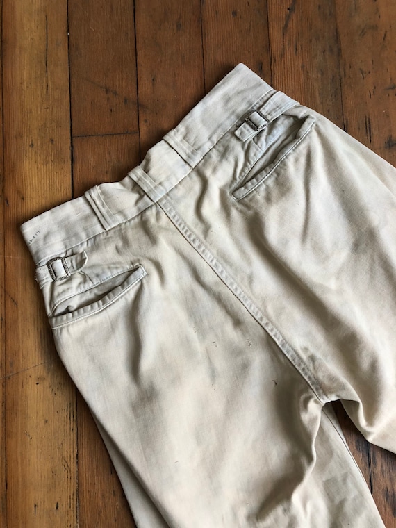 vintage 1930s cotton trousers pants - image 5
