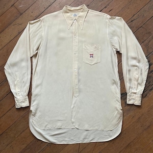 vintage 1930s silk dress shirt
