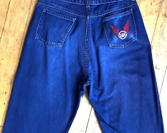 30% OFF SALE vintage 1960s GWG blue work pants W 30