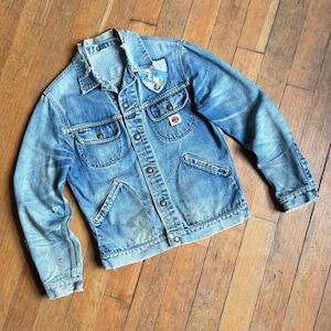 vintage 1970s GWG denim jacket - Blue Knights Motorcycle Club jacket