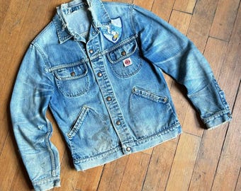 Vintage 1970s Lee Denim Patchwork Jacket - Etsy