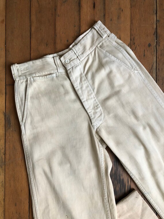 vintage 1930s cotton trousers pants - image 6