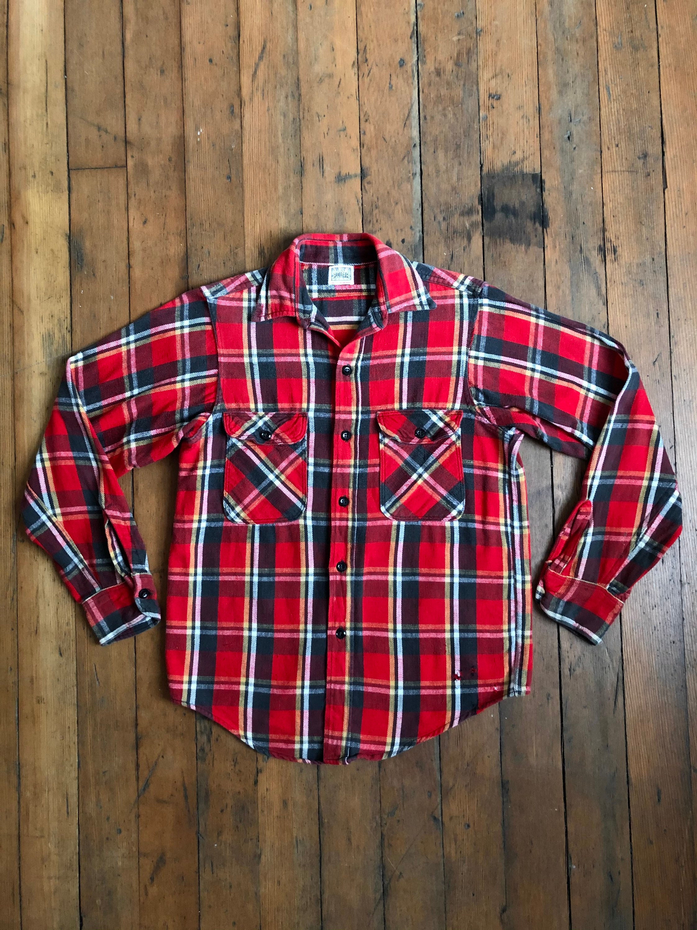 Vintage 1950s Polar Flannel Plaid Shirt - Etsy Vintage 1950s Polar Flannel Plaid Shirt - Etsy