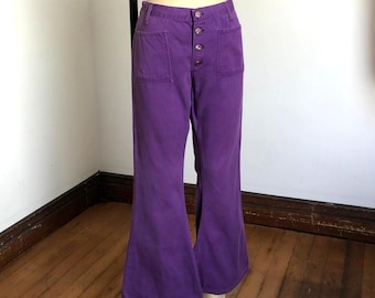 vintage 1970s purple Wranglers