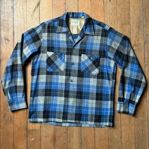 送料無料 通販 Button Knapp Fox 1950s Vintage Front Large Shirt Sleeve Long トップス