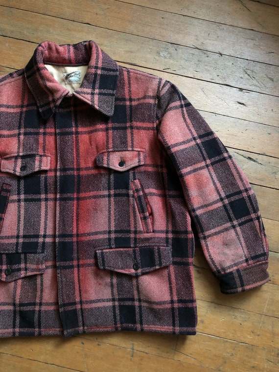 20% OFF SALE // vintage 1950s plaid jacket - image 2