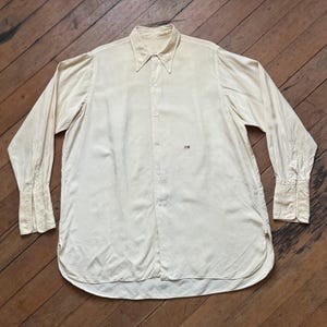 vintage 1930s silk dress shirt