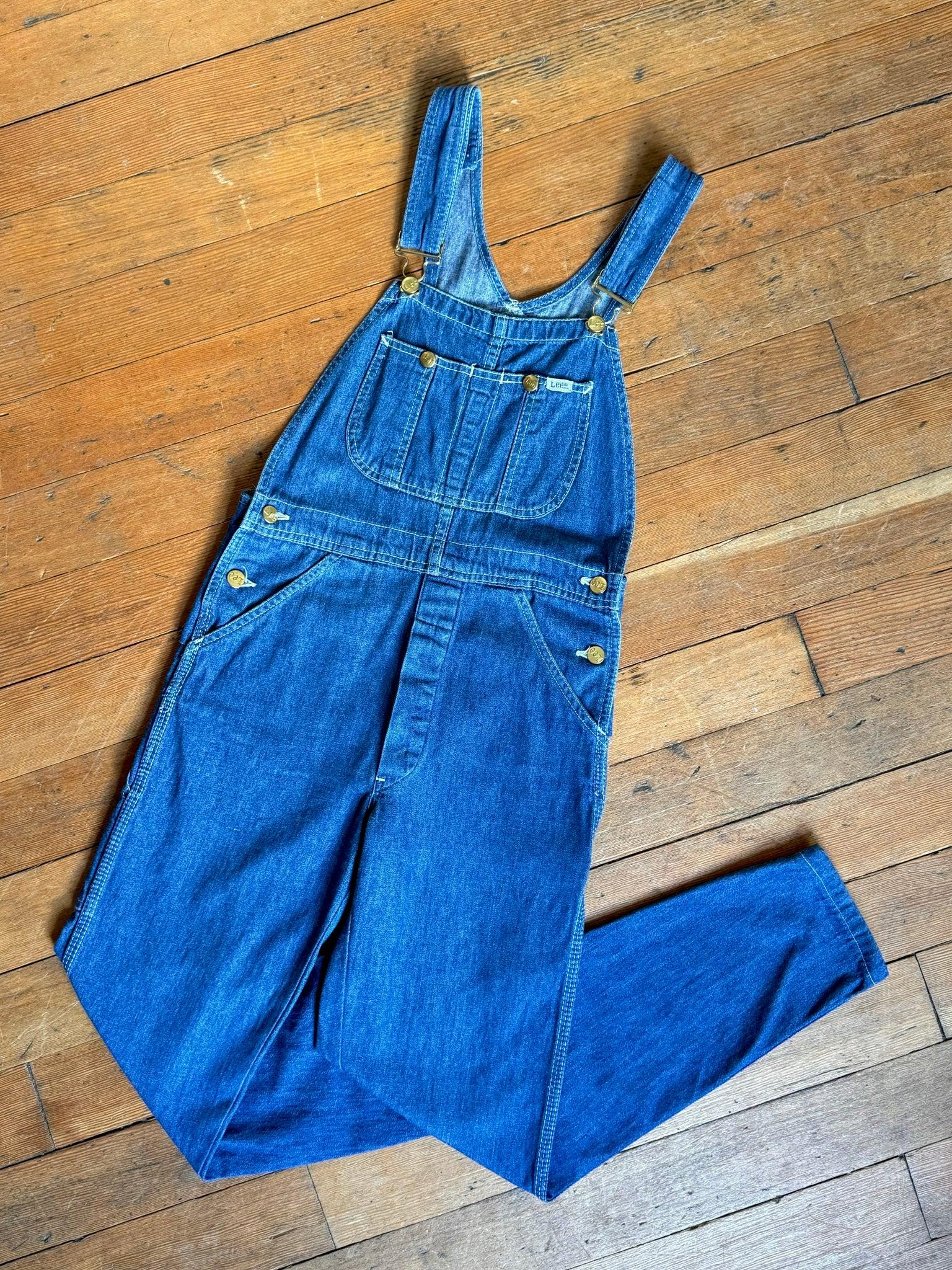 Vintage 1970s LEE Denim Overalls XS - Etsy