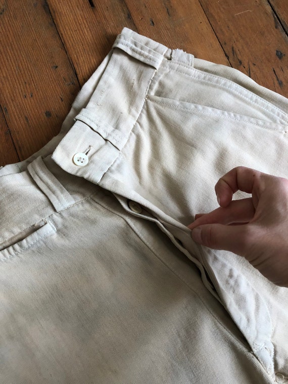 vintage 1930s cotton trousers pants - image 10