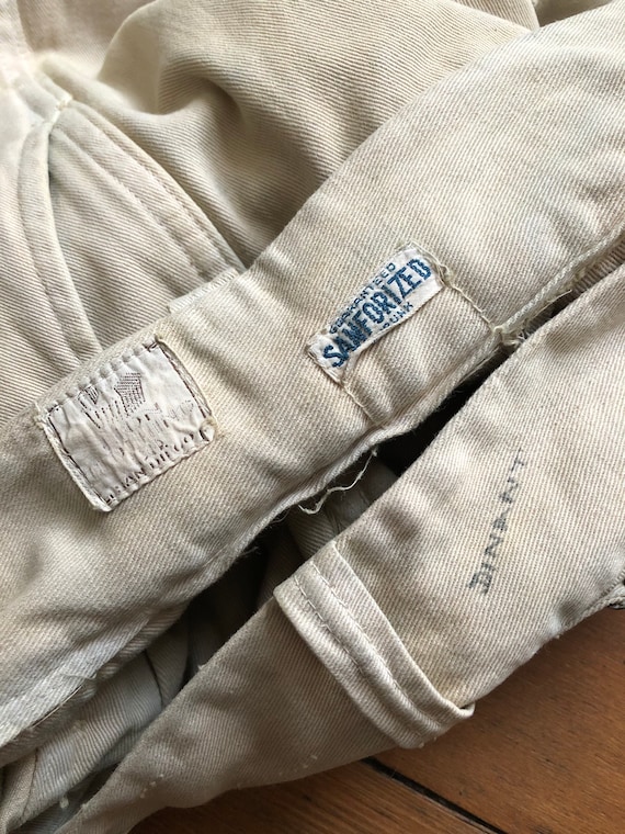 vintage 1930s cotton trousers pants - image 7