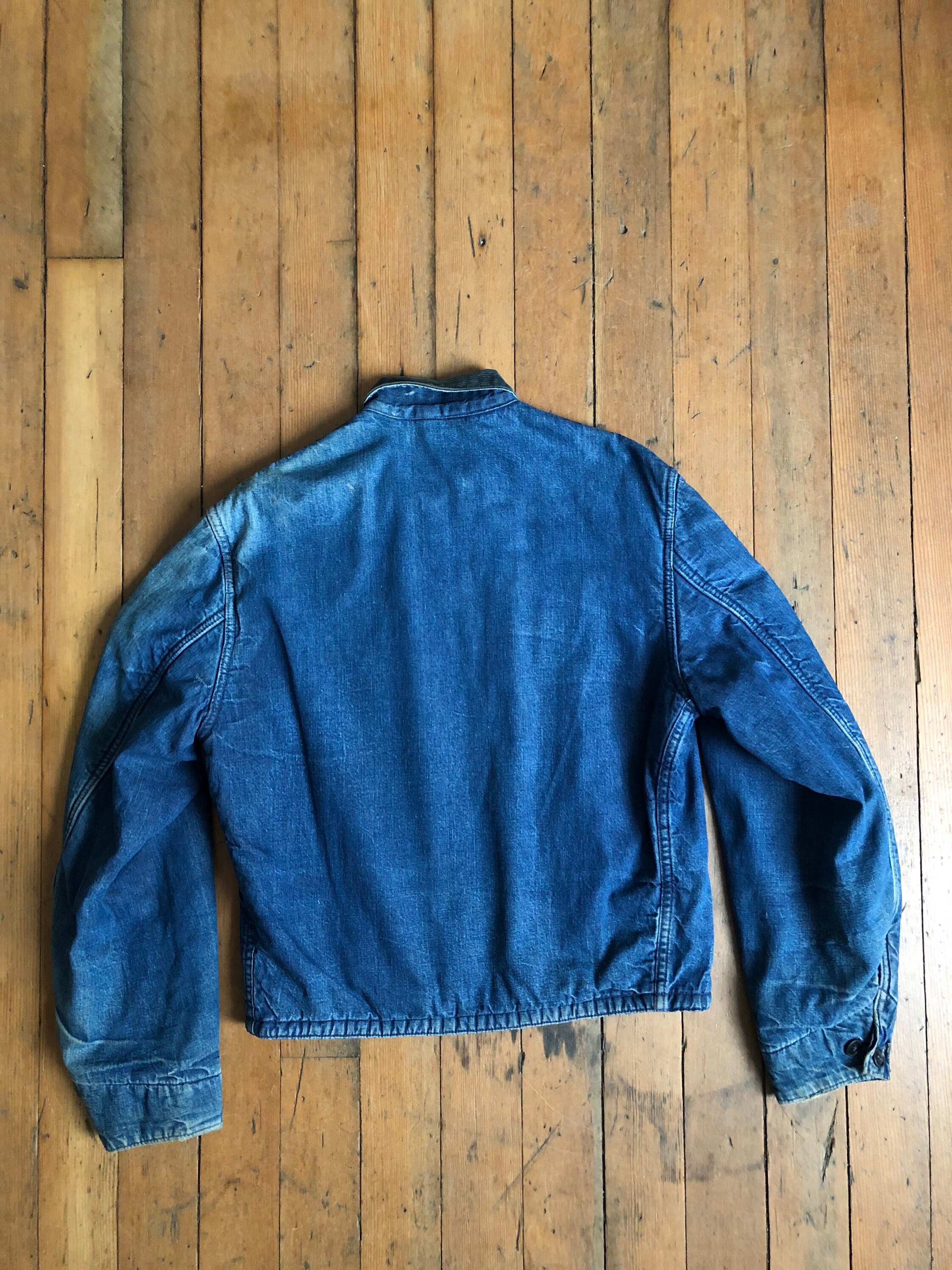 lined denim chore coat