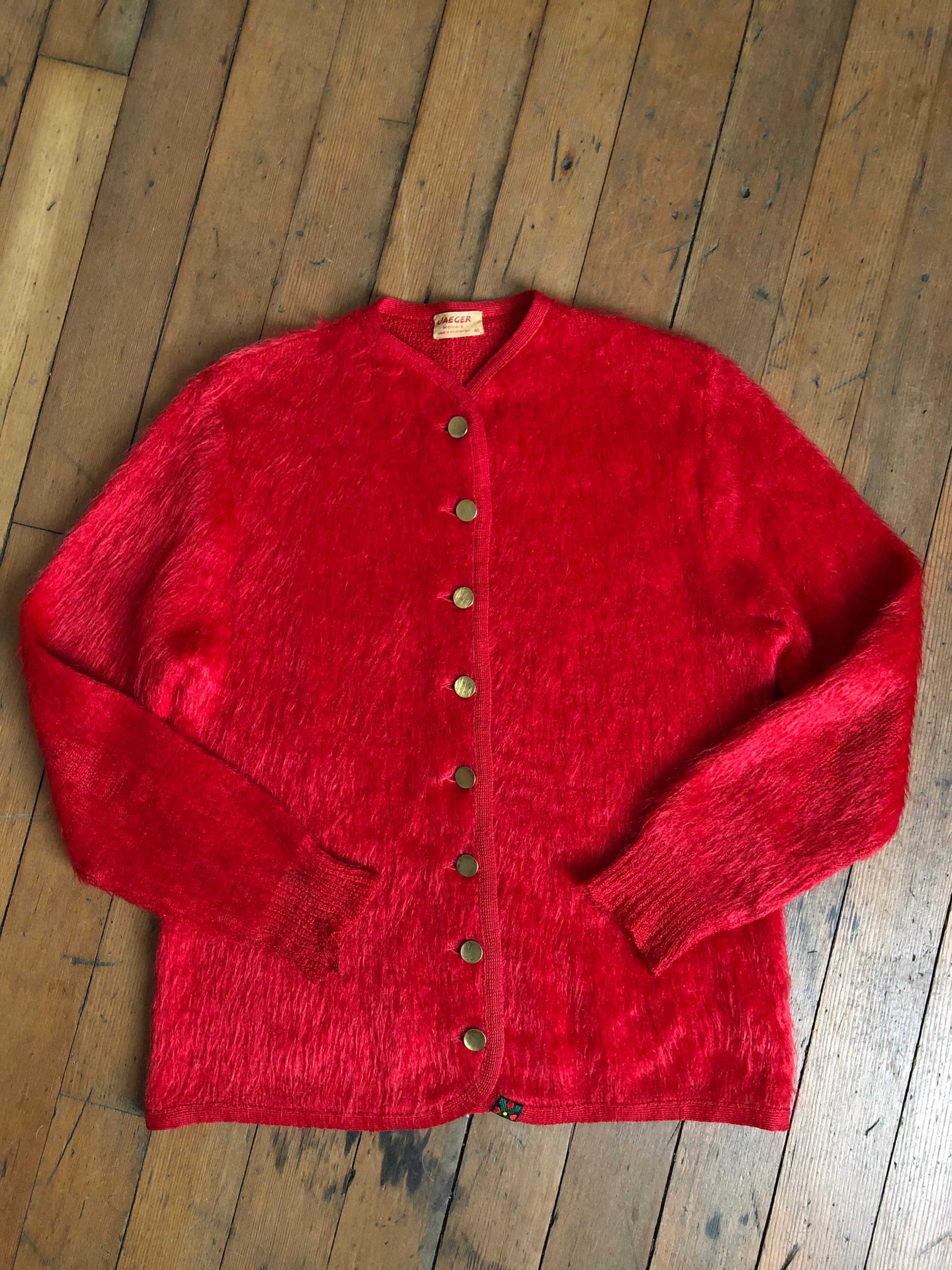 トップス 1960'STOWNE AND KING Mohair Cardigan Vintage Mohair Cardigan [Sears KINGS ROAD] [1960s-] Green