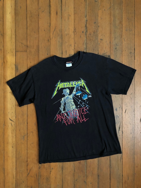 Metallica t shirt etsy cheap