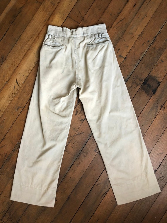 vintage 1930s cotton trousers pants - image 2
