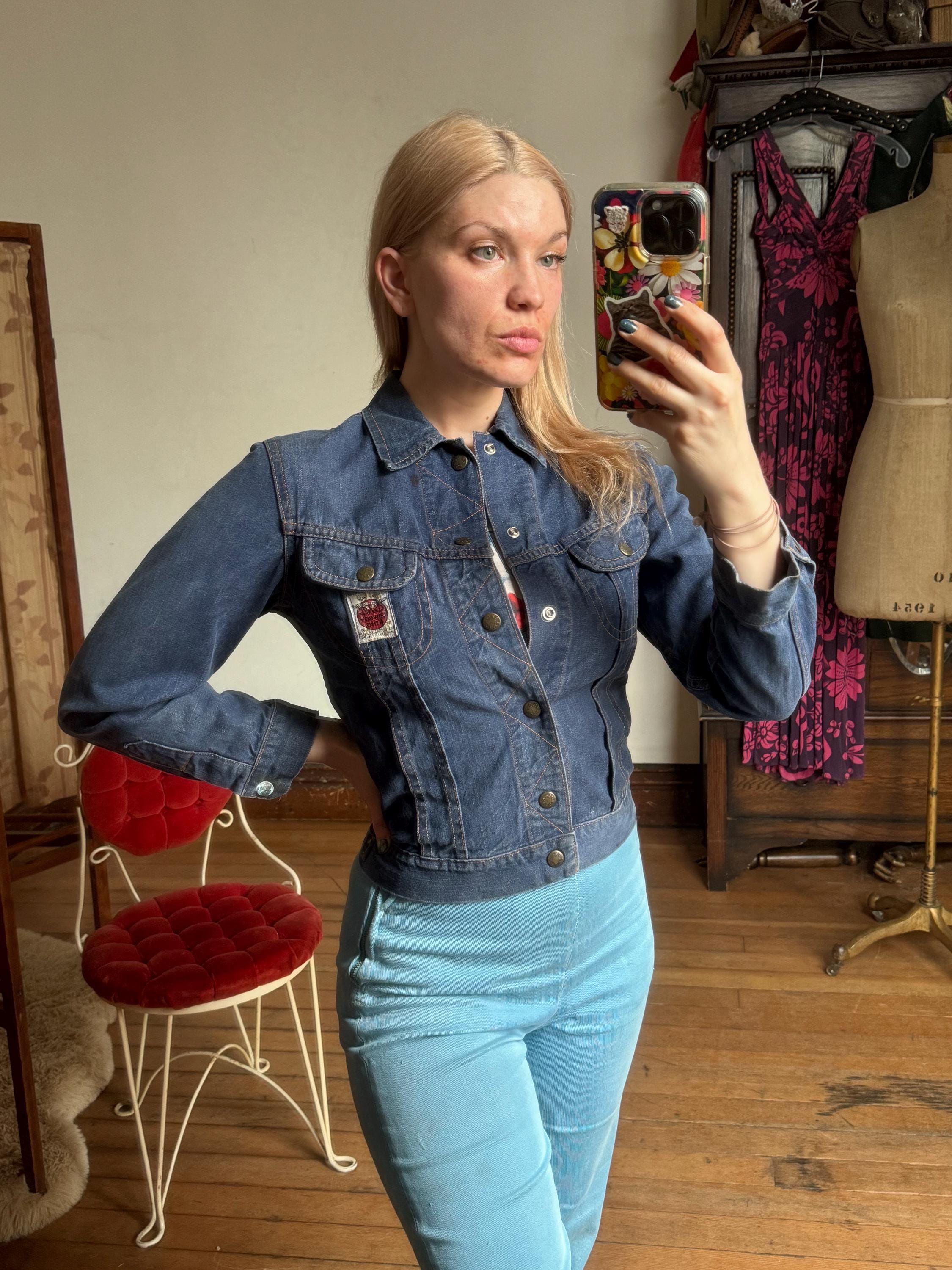 Veste Western Femme 1849 Authentic Ranchwear - Bleue Neuve Taille L - Modèle UU-65