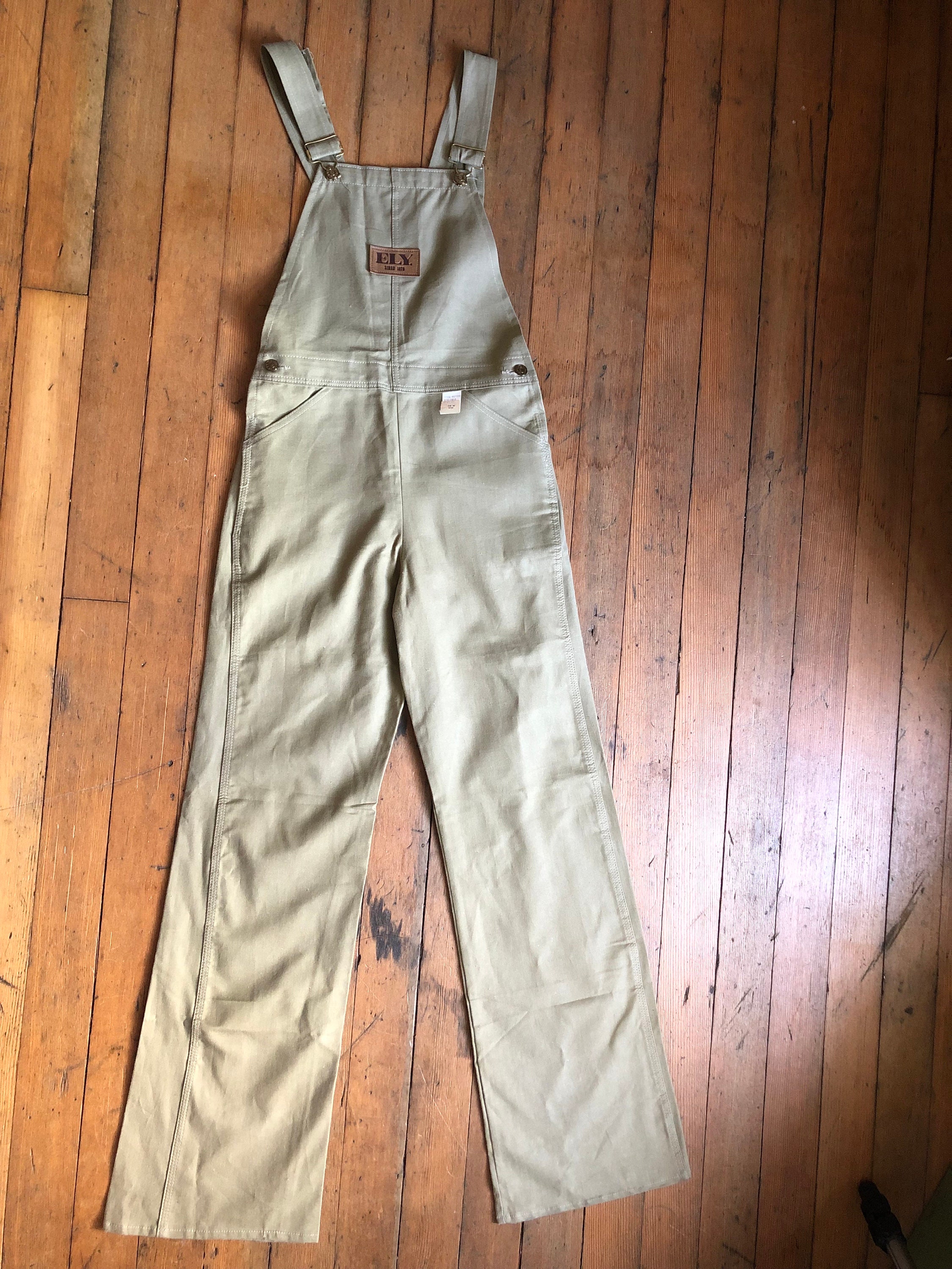 1960年代「エリー」オーバーオール 60s USA製 古着 デニム ランダムヒッコリー オーバーオール ELY