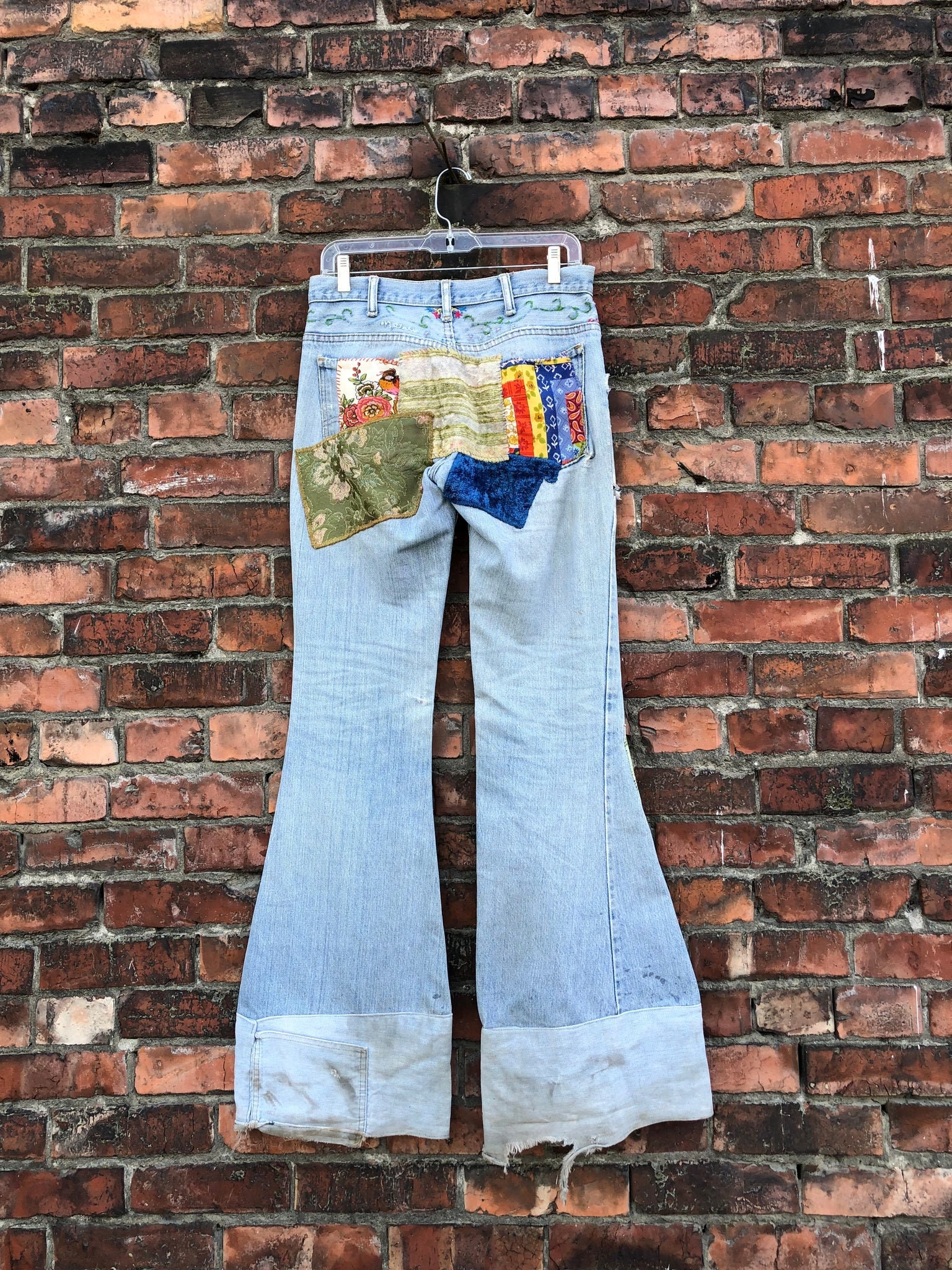 Vintage 1970s Patchwork LEVIS Denim Jeans - Etsy