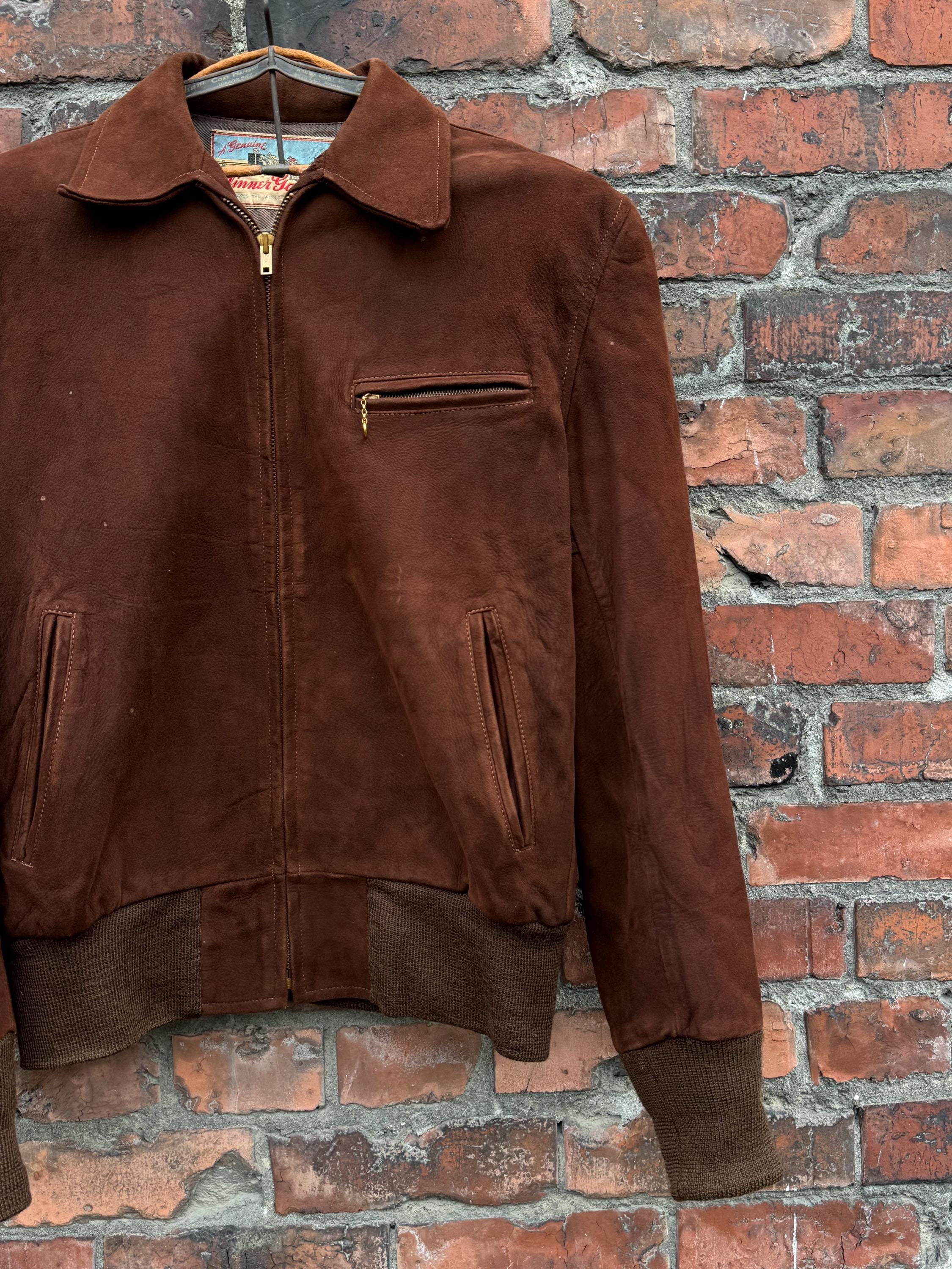Vintage 1940s Suede Leather Cropped Jacket - Etsy