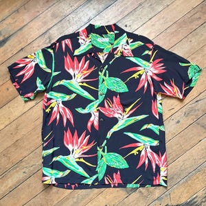 REPRO Sun Surf 1940s 50s style rayon Hawaiian shirt - loop collar