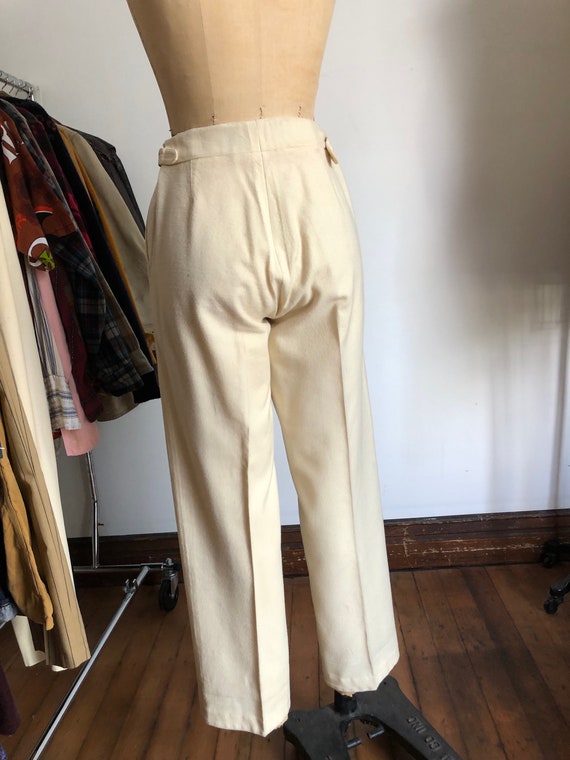 vintage 1920s 30s wool trousers pants W 29 - image 9