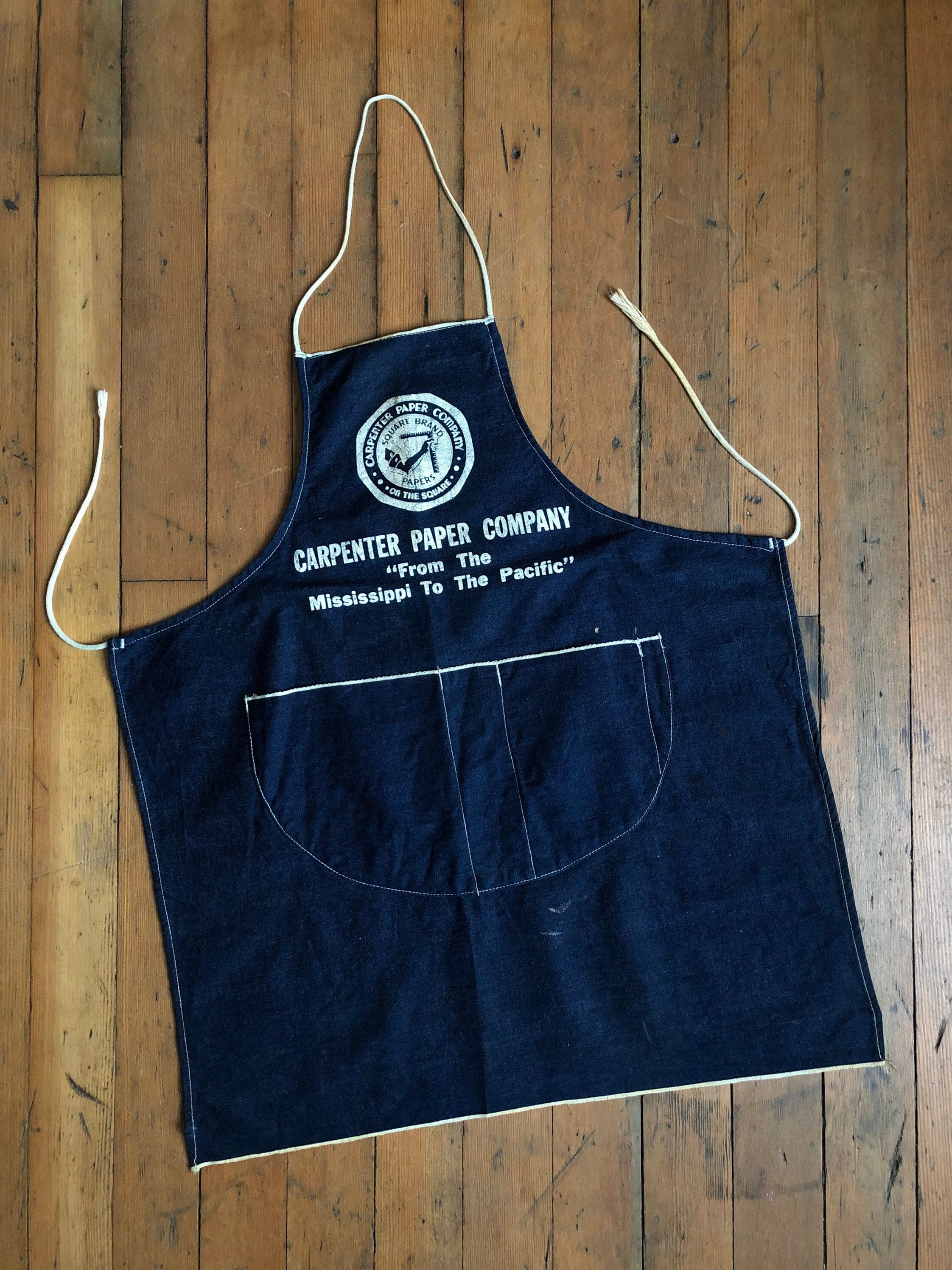50s〜染み込みワークエプロンビンテージapron vintage