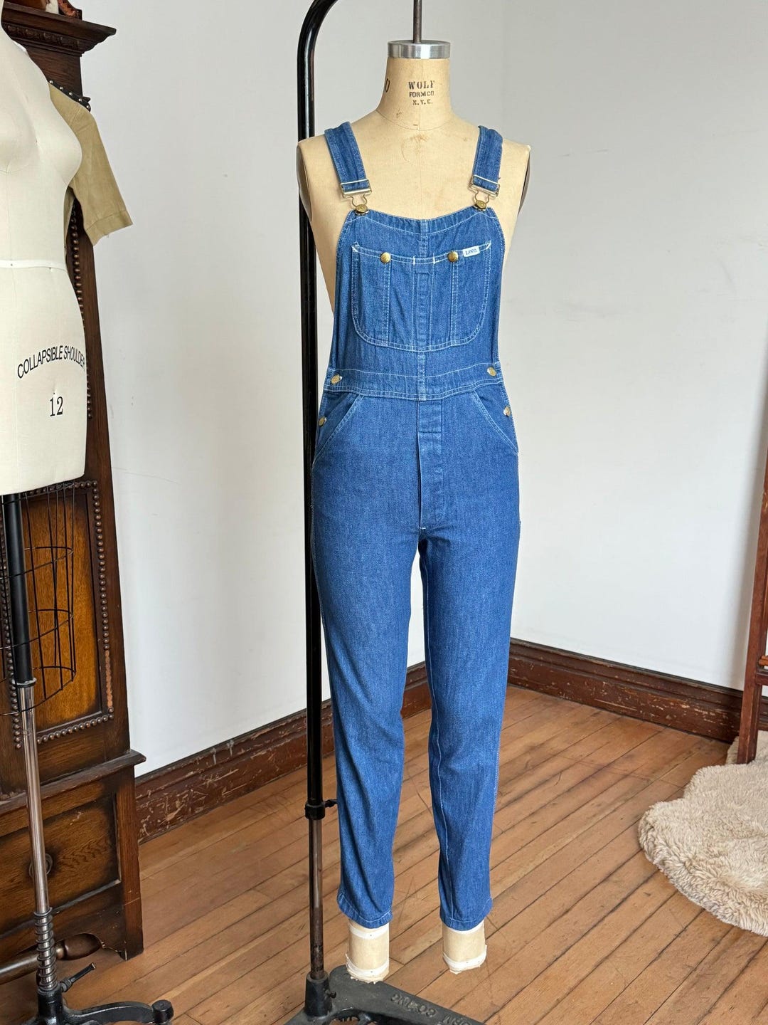 Vintage 1970s LEE Denim Overalls XS - Etsy