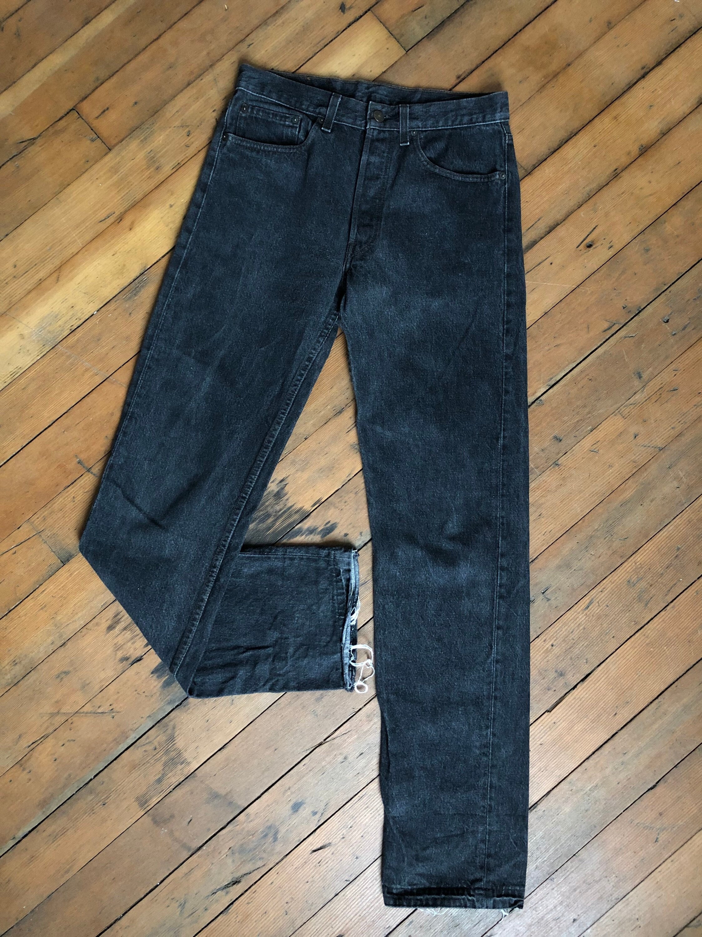 Black Vintage 501s Levis Jeans W 31 Made in USA - Etsy Hong Kong